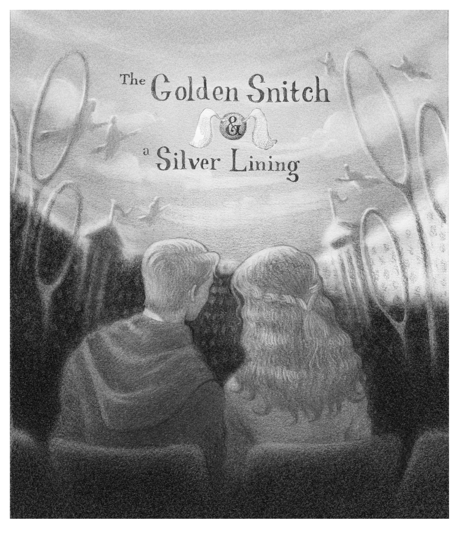 Cover Art Draco and Hermione in the stands watching a Quidditch game but are more interested in each other than the match